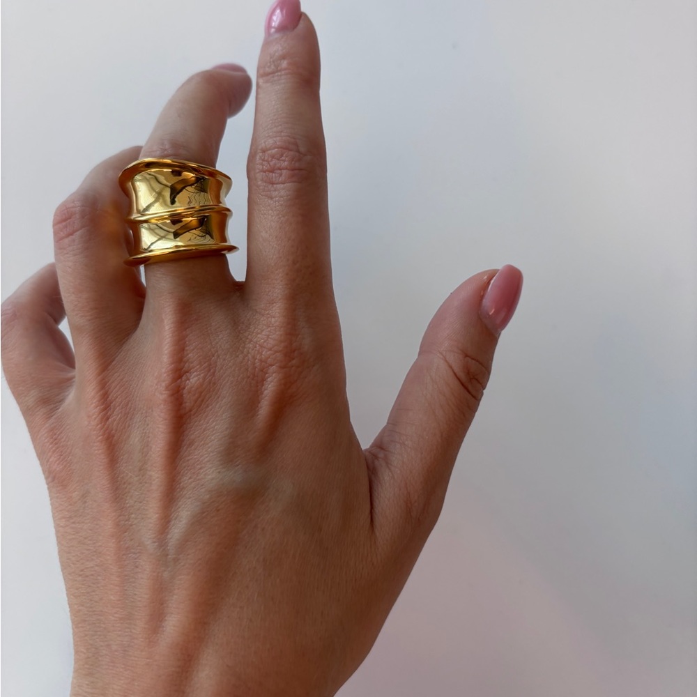 Organic Statement Cocktail Ring Size 6,5